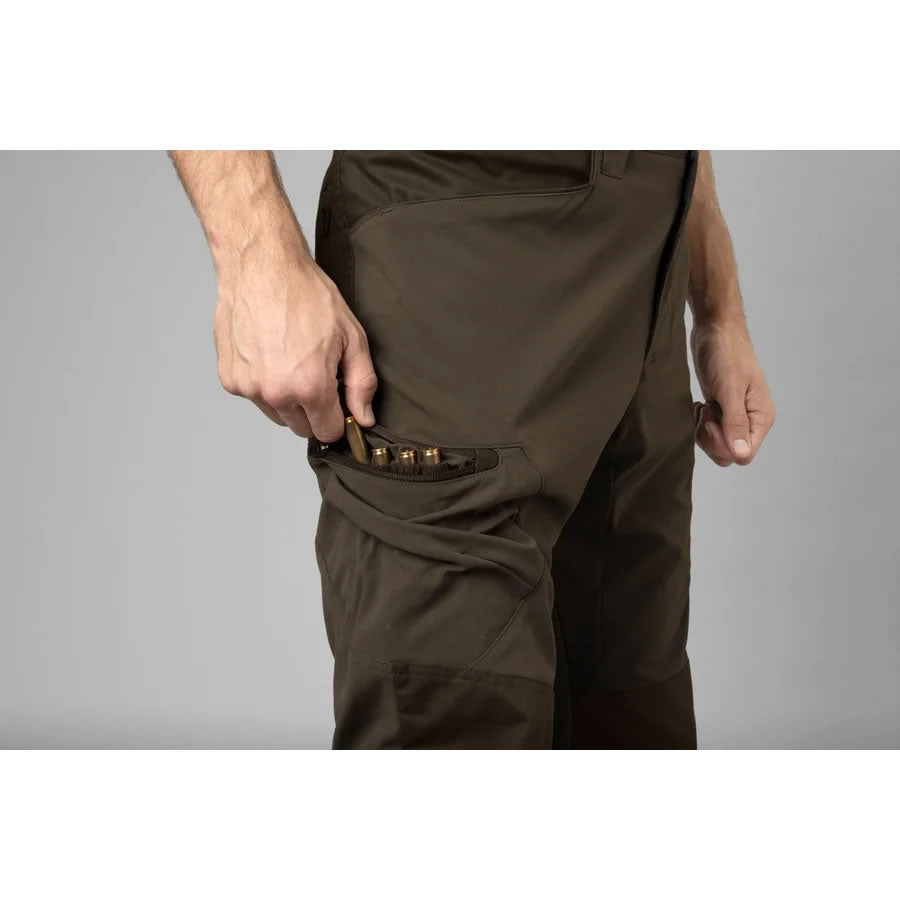 Pantaloni HARKILA Ragnar Trousers Slate Brown / Willow Green Marime