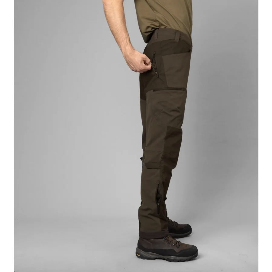 Pantaloni HARKILA Ragnar Trousers Slate Brown / Willow Green Marime