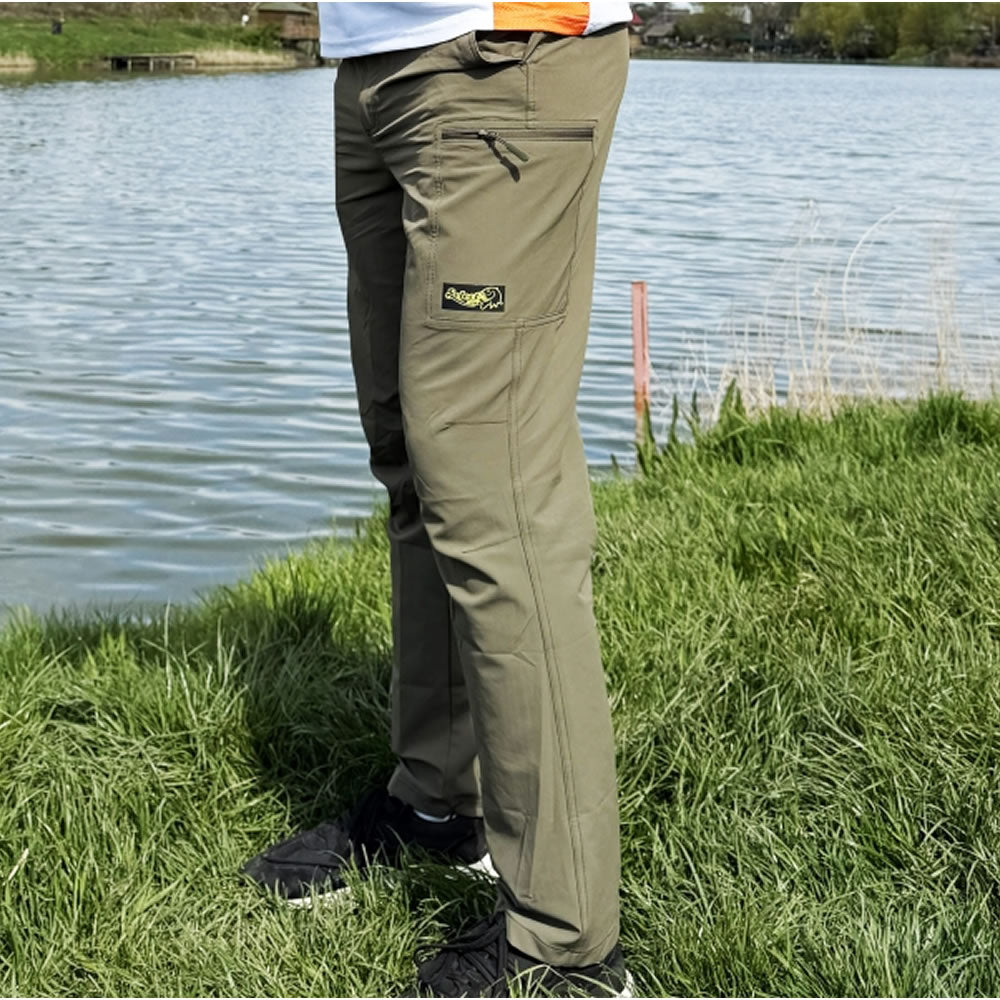 Pantaloni Lungi SELECT BAITS QuickDry Performance UPF 50+, Olive