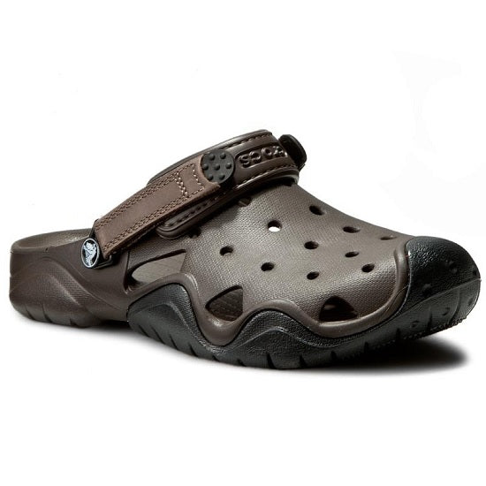 Papuci Crocs Swiftwater Clog m10 Espresso/Black Marimea 43,44