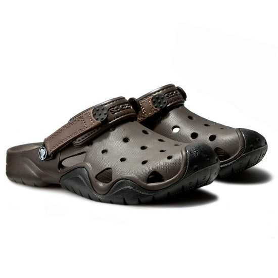 Papuci Crocs Swiftwater Clog m12 Espresso/Black Marimea 46,47