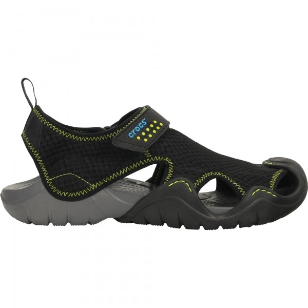 Papuci Crocs Swiftwater Sandal Black/Charcoal Marimea 39,40 M7