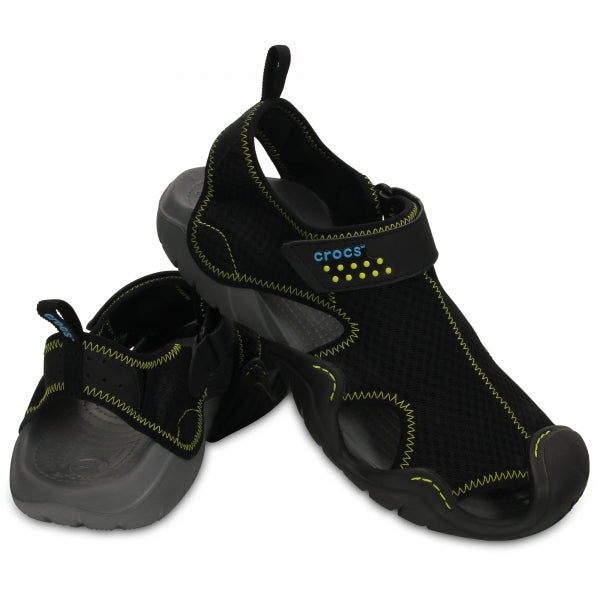 Papuci Crocs Swiftwater Sandal Black/Charcoal Marimea 43,44 M10