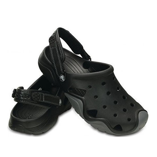 Papuci Crocs Swiftwater Sandal Black/Charcoal Marimea 45,46 M11