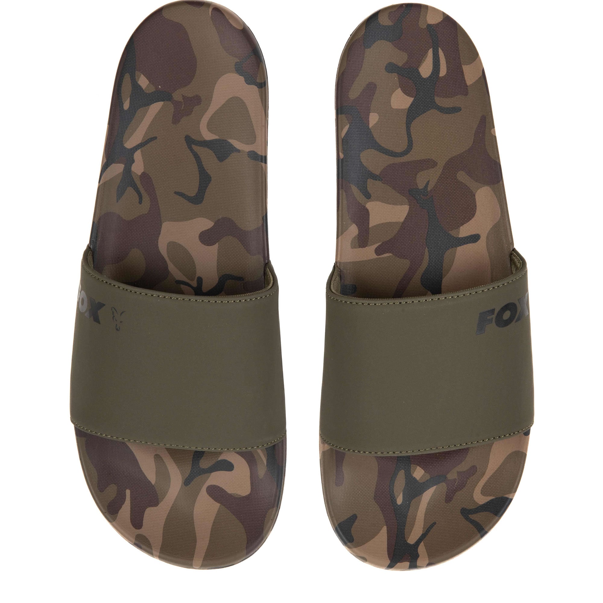 Papuci FOX Sliders Khaki Camo, Marimea 44
