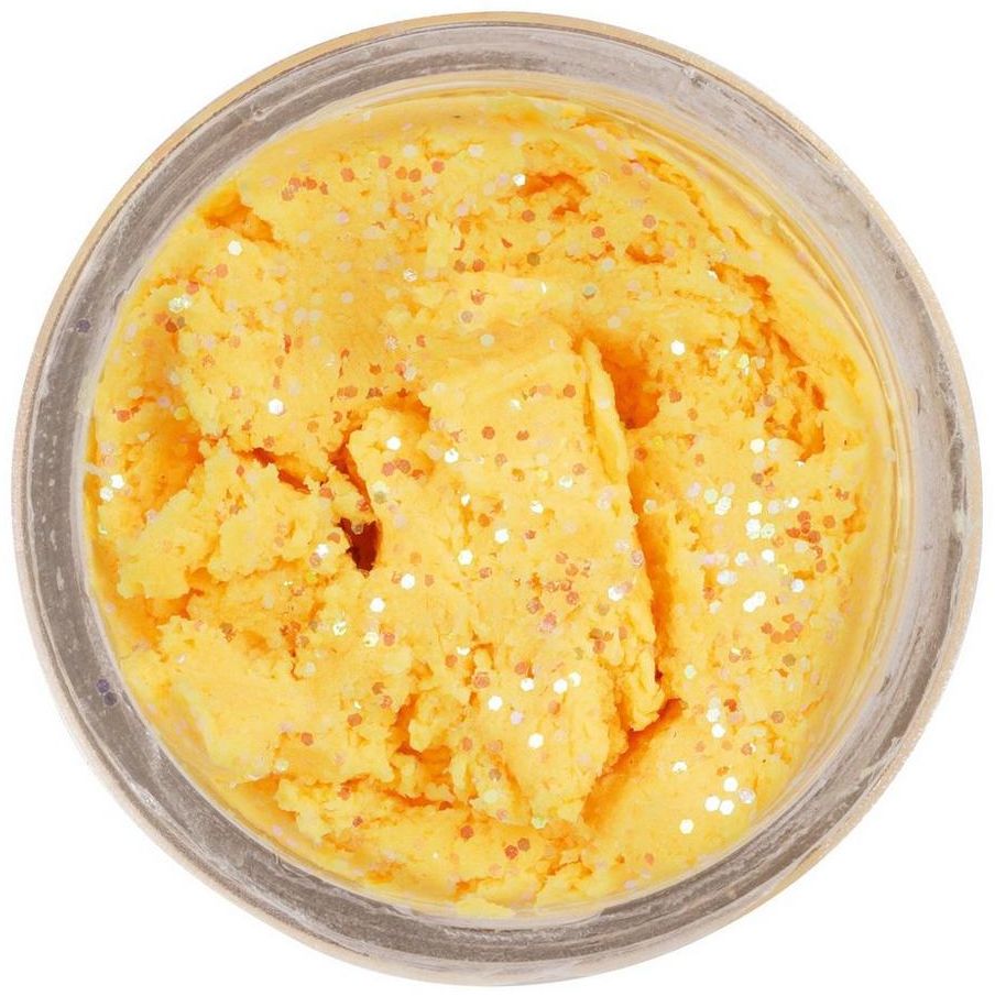 Pasta BERKLEY PowerBait Natural Glitter Trout Dough, Cheese, Chartreuse Glitter, 50g