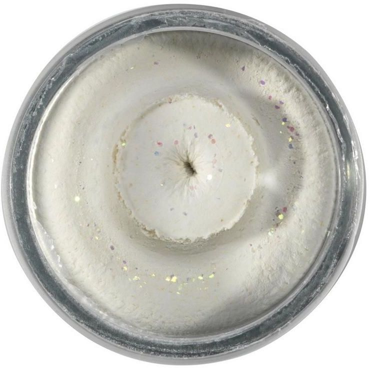 Pasta BERKLEY PowerBait Natural Glitter Trout Dough, Fish Pellet White Glitter, 50g