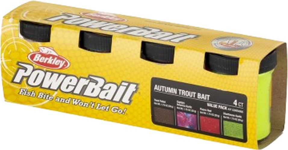 Pasta BERKLEY PowerBait Trout Dough Season Pack, Autumn, 4buc/pac
