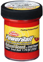Pasta BERKLEY PowerBait Trout Dough Spices Floating, Chili Pepper, 50g