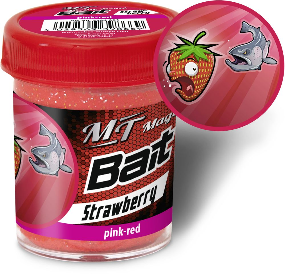 Pasta Magic Trout Trout Bait Taste 50g pink/red Strawberry