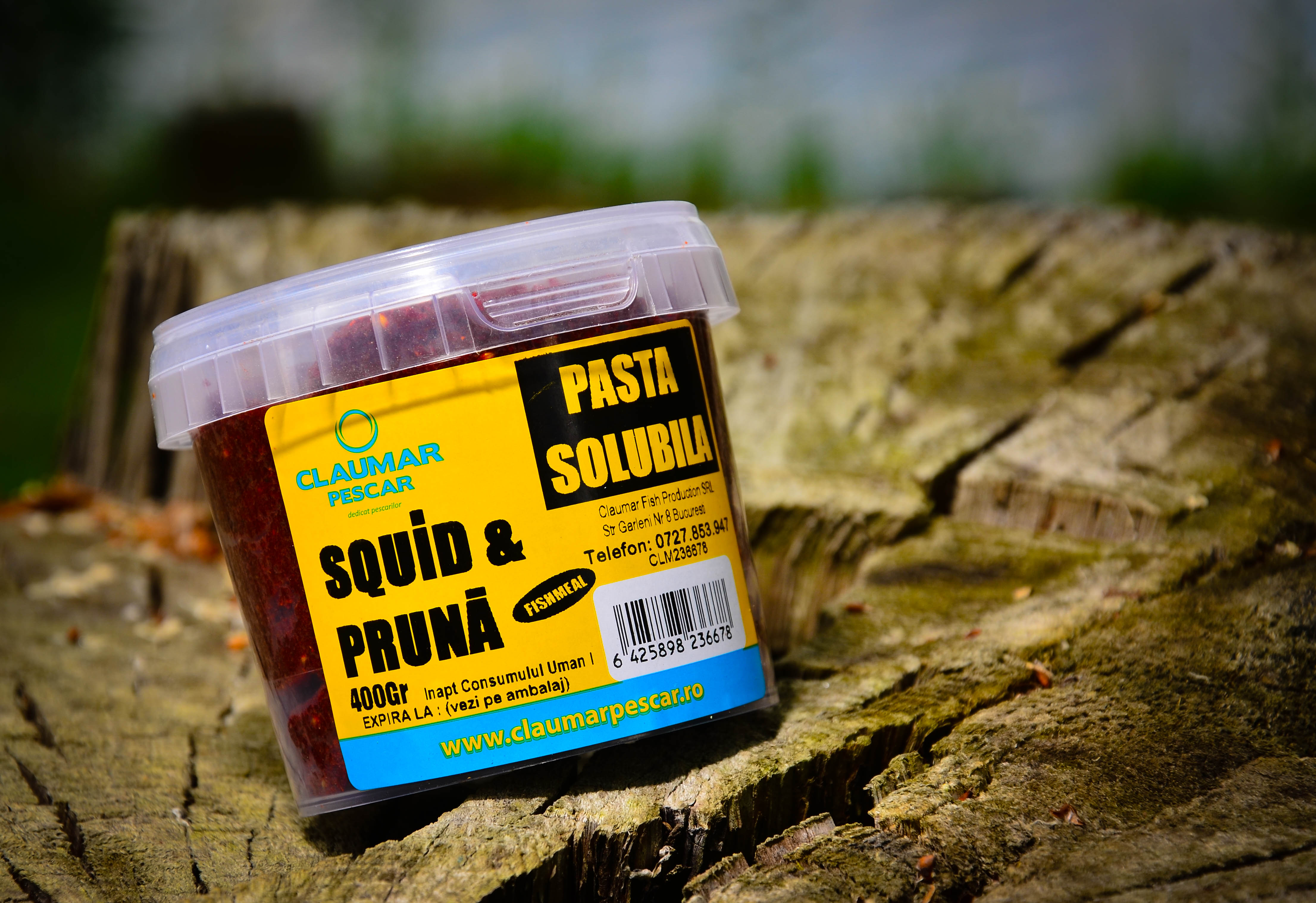 Pasta Solubila Claumar Fishmeal 400g Squid Cu Pruna