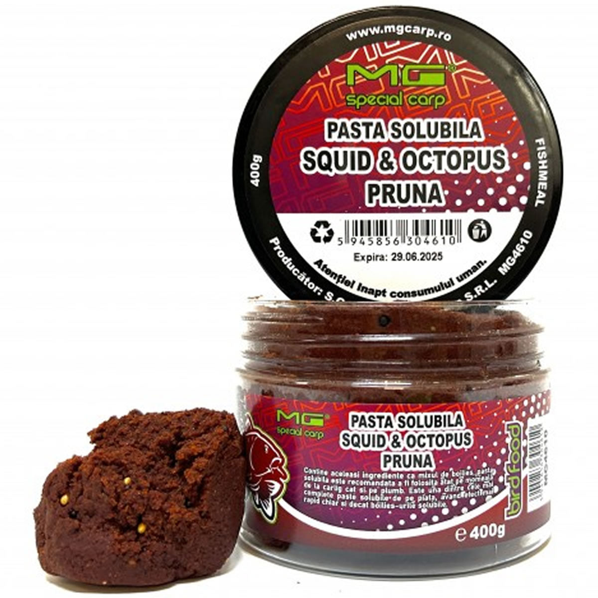 Pasta Solubila MG Special Carp Squid Octopus Capsuna, 400g