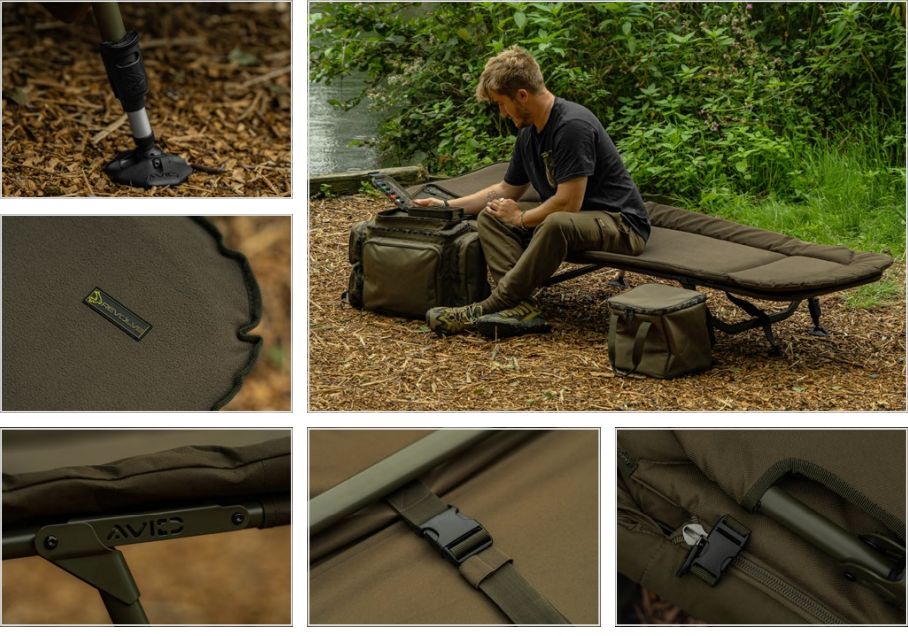 Pat Avid Carp Revolve Bed 6 picioare 200x80x42cm
