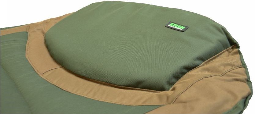 Pat Zfish Bedchair Siesta X6, Green-Brown, 205x85cm