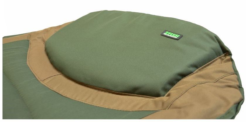 Pat Zfish Bedchair Siesta X8, Green-Brown, 205x85cm