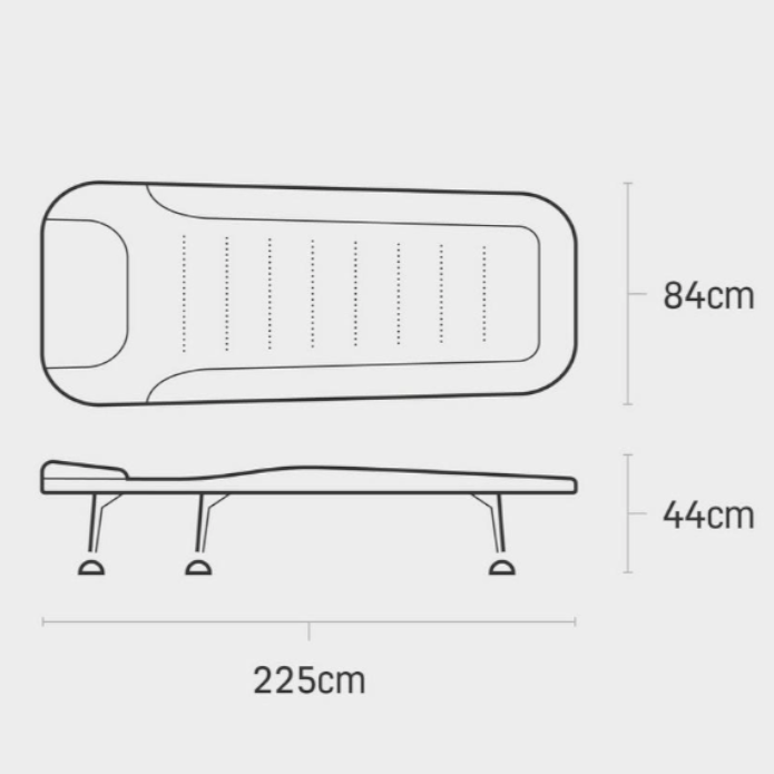 Pat cu Sac de Dormit JRC Extreme TX2 Sleep System, 6 picioare, 225x84x44cm