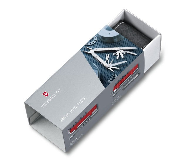 Patent Multifunctional Victorinox SwissTool X cu Clichet, Teaca piele - 3.0339.L