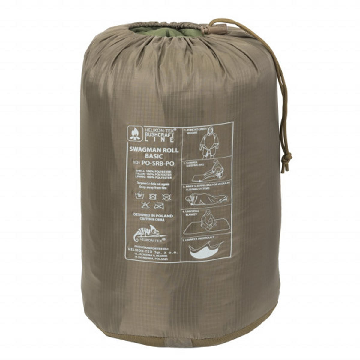 Patura Multifunctionala Helikon Tex Swagman Roll Basic Black, 205x140cm