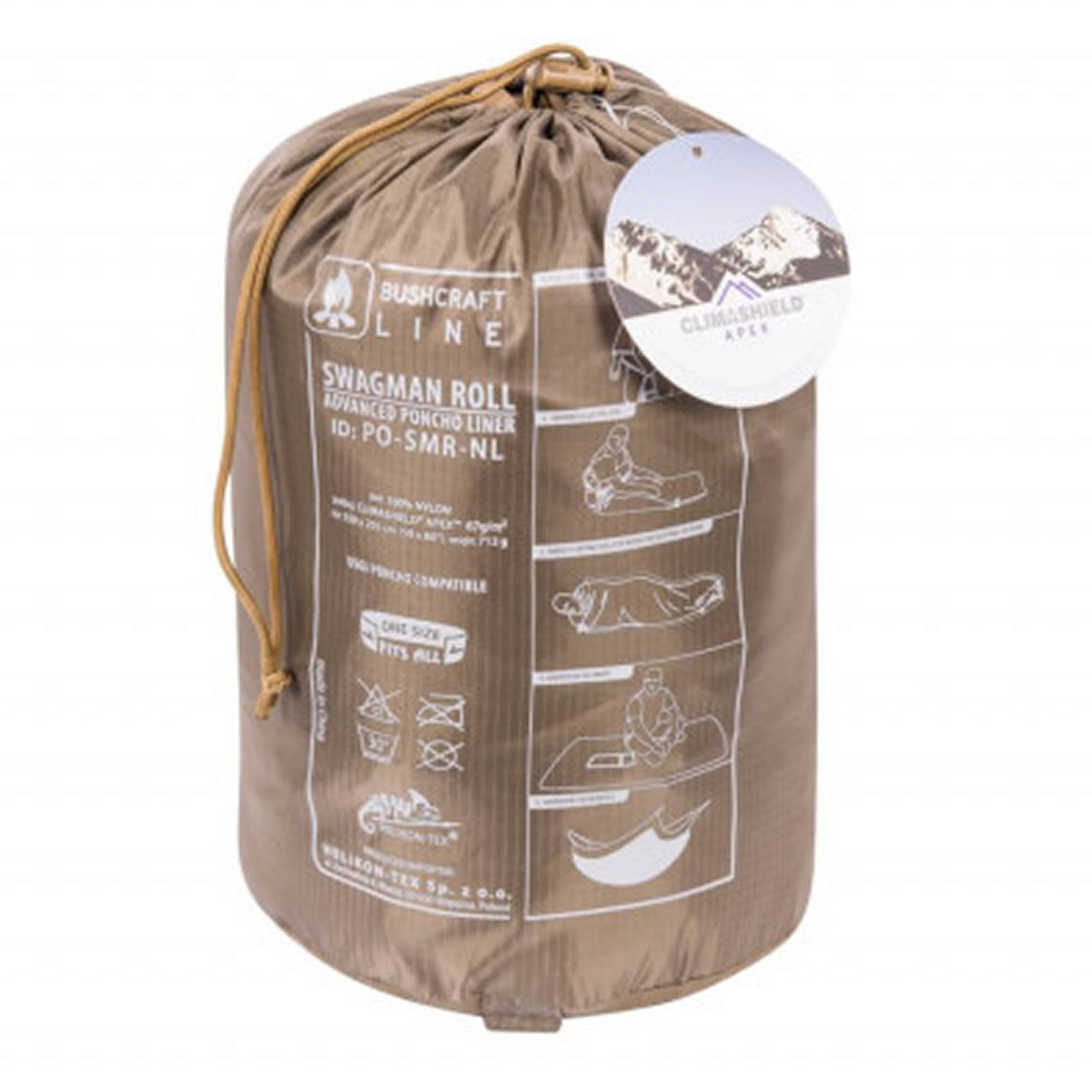 Patura Multifunctionala Helikon Tex Swagman Roll Basic Coyote Brown, 205x140cm