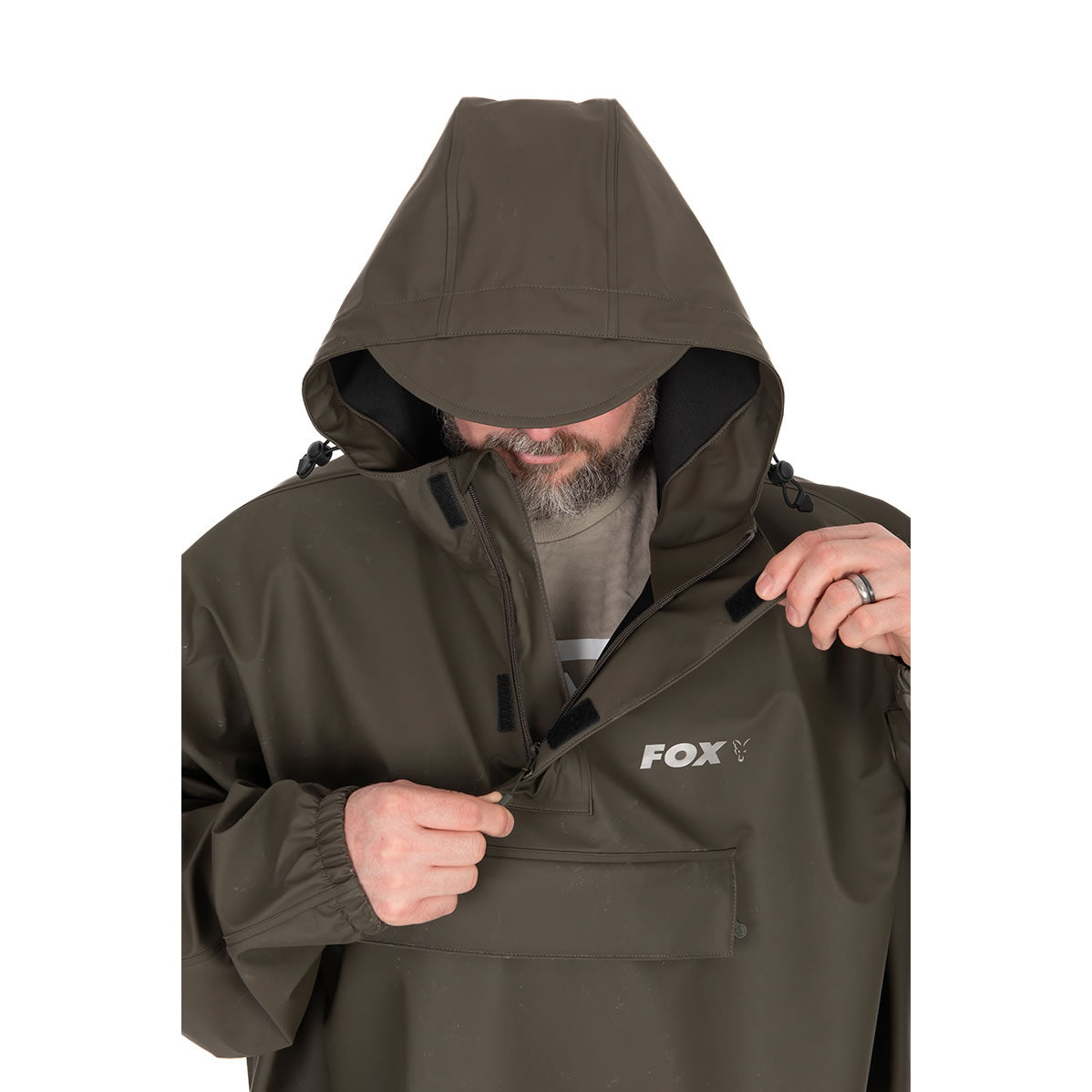 Pelerina Ploaie FOX Poncho Khaki, Marime Univ.