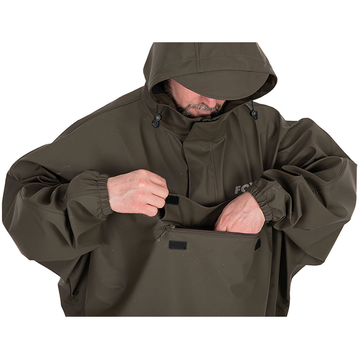 Pelerina Ploaie FOX Poncho Khaki, Marime Univ.