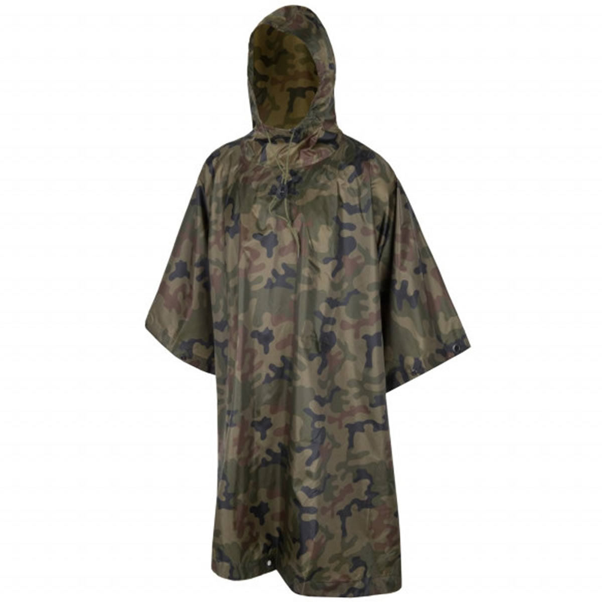Pelerina cu Gluga Helikon Tex Poncho Woodland PL, 210x145cm