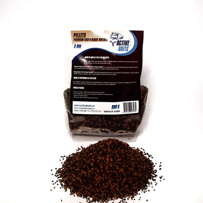 Pelete Active Baits "Premium Fish &amp; Black Halibut" 2mm 800g
