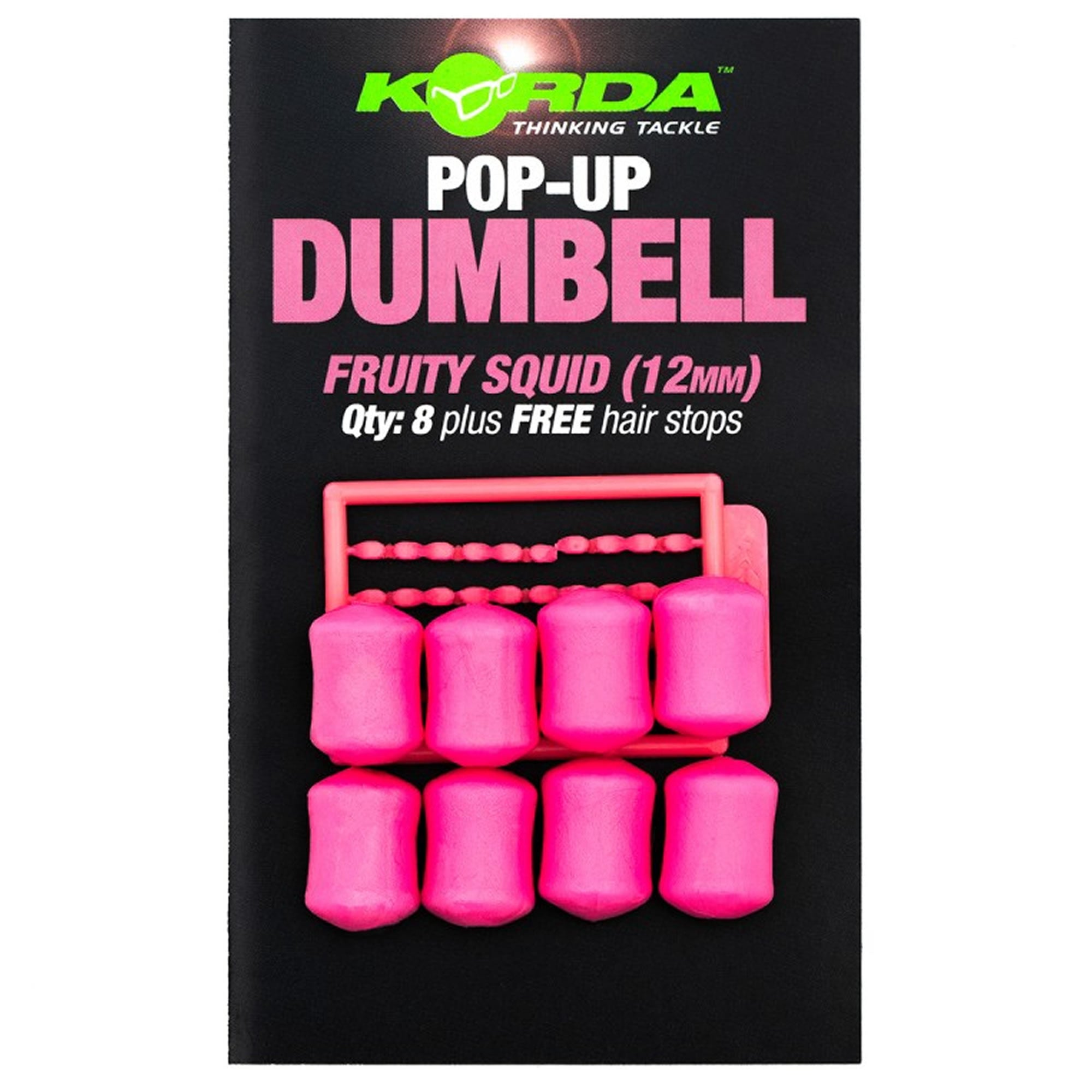 Pelete Artificiale KORDA Pop Up Dumbell, Banoffee, White, 12mm, 8buc/pac