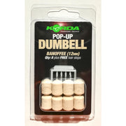 Pelete Artificiale KORDA Slow Sinking Dumbell, Banoffee, White, 12mm, 8buc/pac