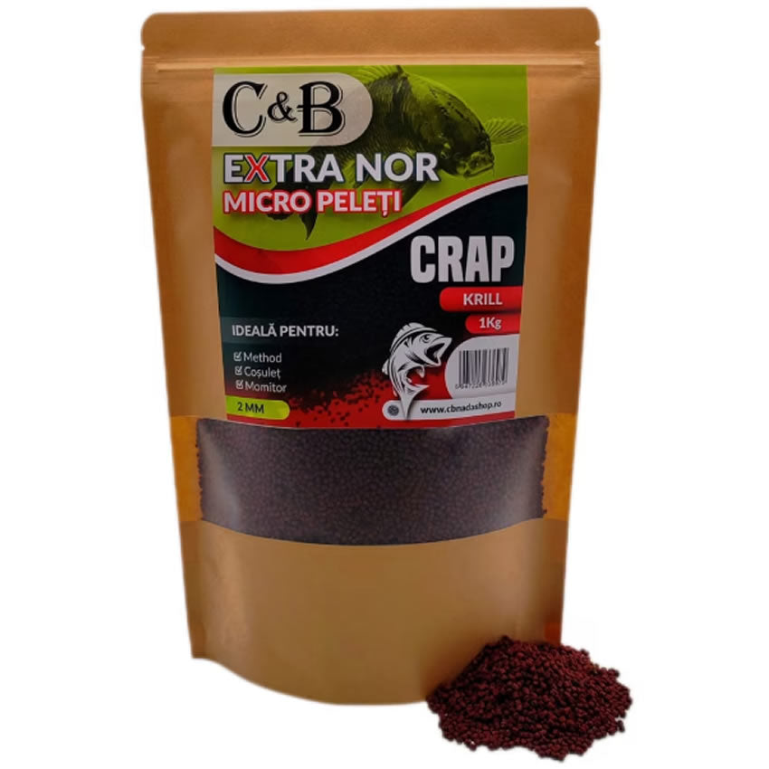 Pelete C&amp;B Extra Nor Micro Krill, 2mm, 1kg