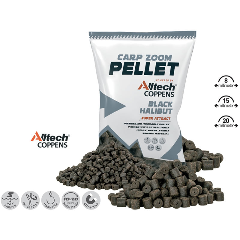Pelete CARP ZOOM Black Halibut Pellet 800g