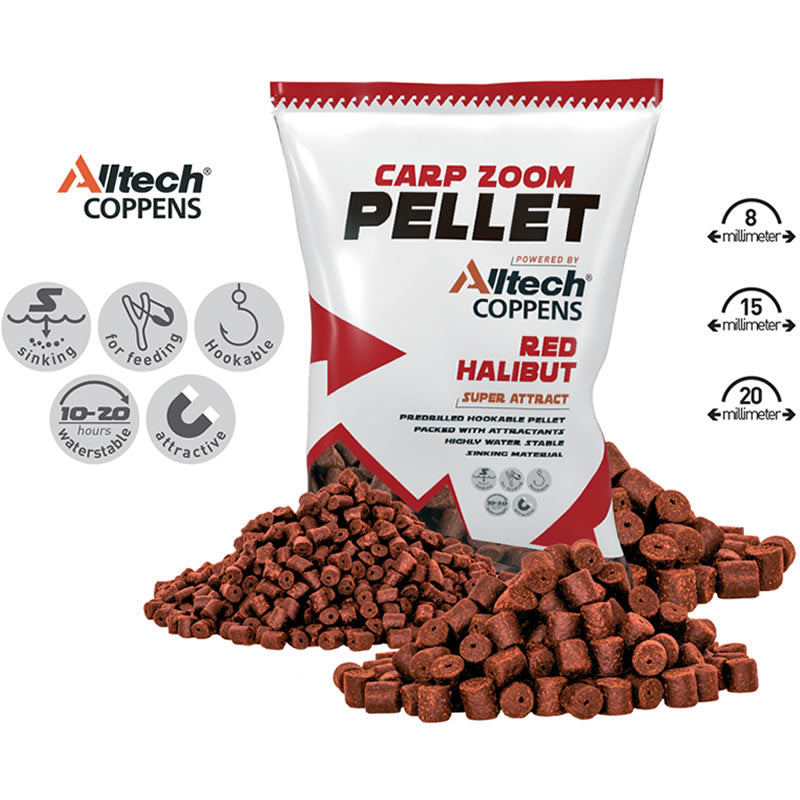 Pelete CARP ZOOM Red Halibut Red Pellets 800g