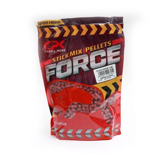  Pelete CPK Stick Mix Pellets Force Capsuna &amp; Usturoi 6mm/800g