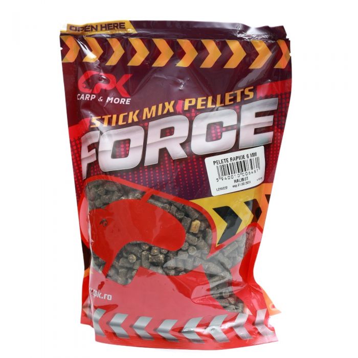  Pelete CPK Stick Mix Pellets Force Halibut 6mm/800g