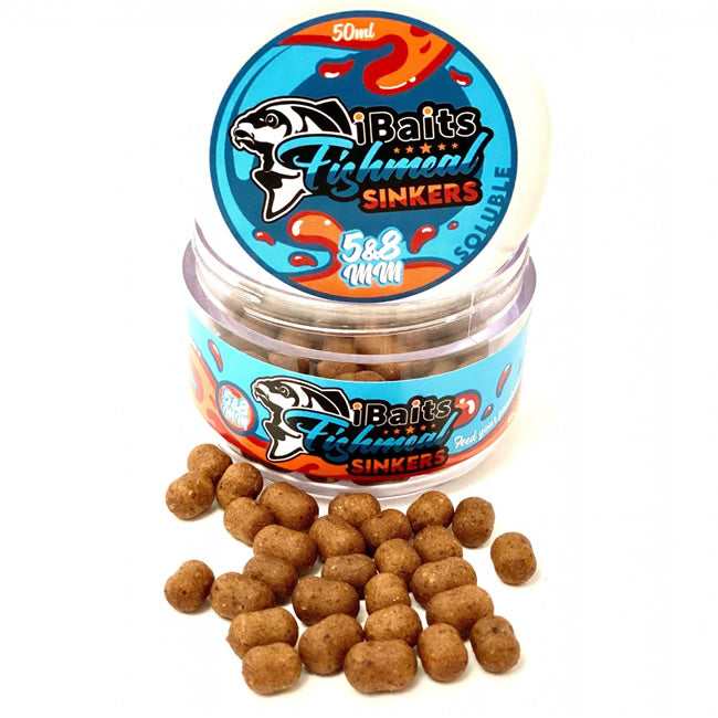 Pelete De Carlig IBaits Fishmeal Sinkers  Solubile 5&amp;8mm