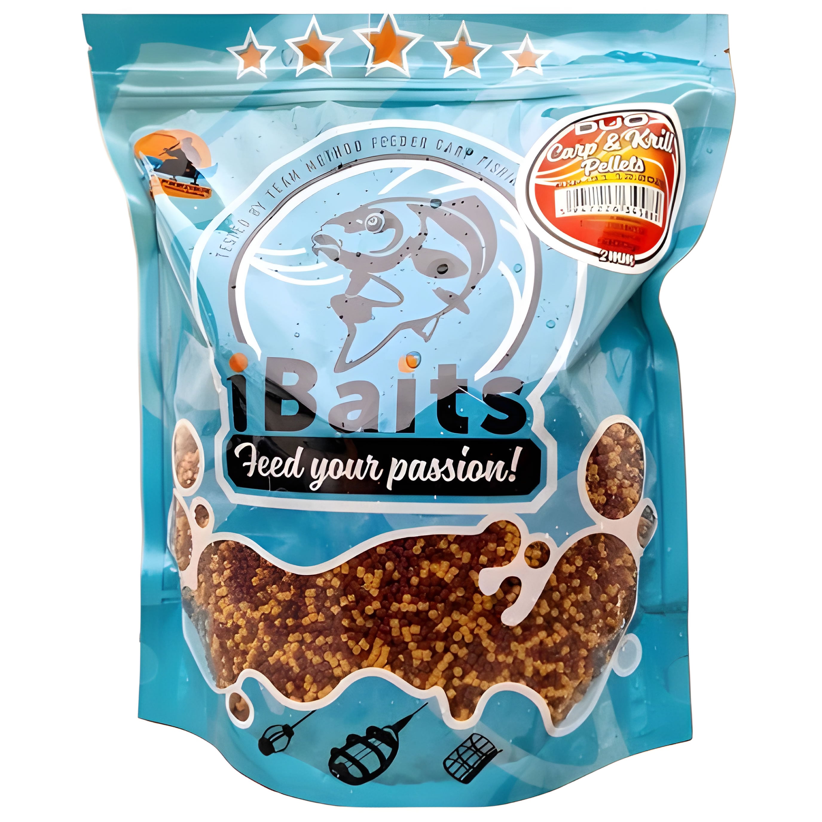 Pelete Ibaits DUO Pellets , Carp &amp; Krill, 2mm, 800g