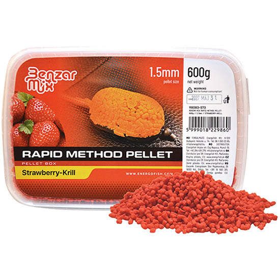 Pelete Method BENZAR MIX Rapid Pellet Capsuna Krill 600g