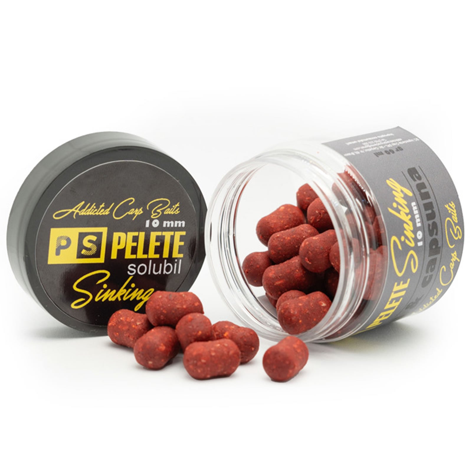 Pelete Solubile Addicted Carp Baits Sinking Dumbell, Squid &amp; Capsuna, 10mm 