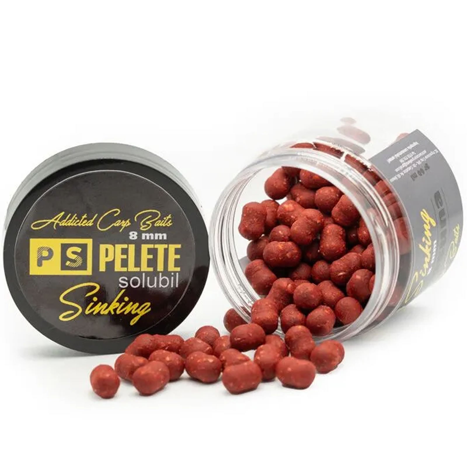 Pelete Solubile Addicted Carp Baits Sinking Dumbell, Squid &amp; Capsuna, 8mm 
