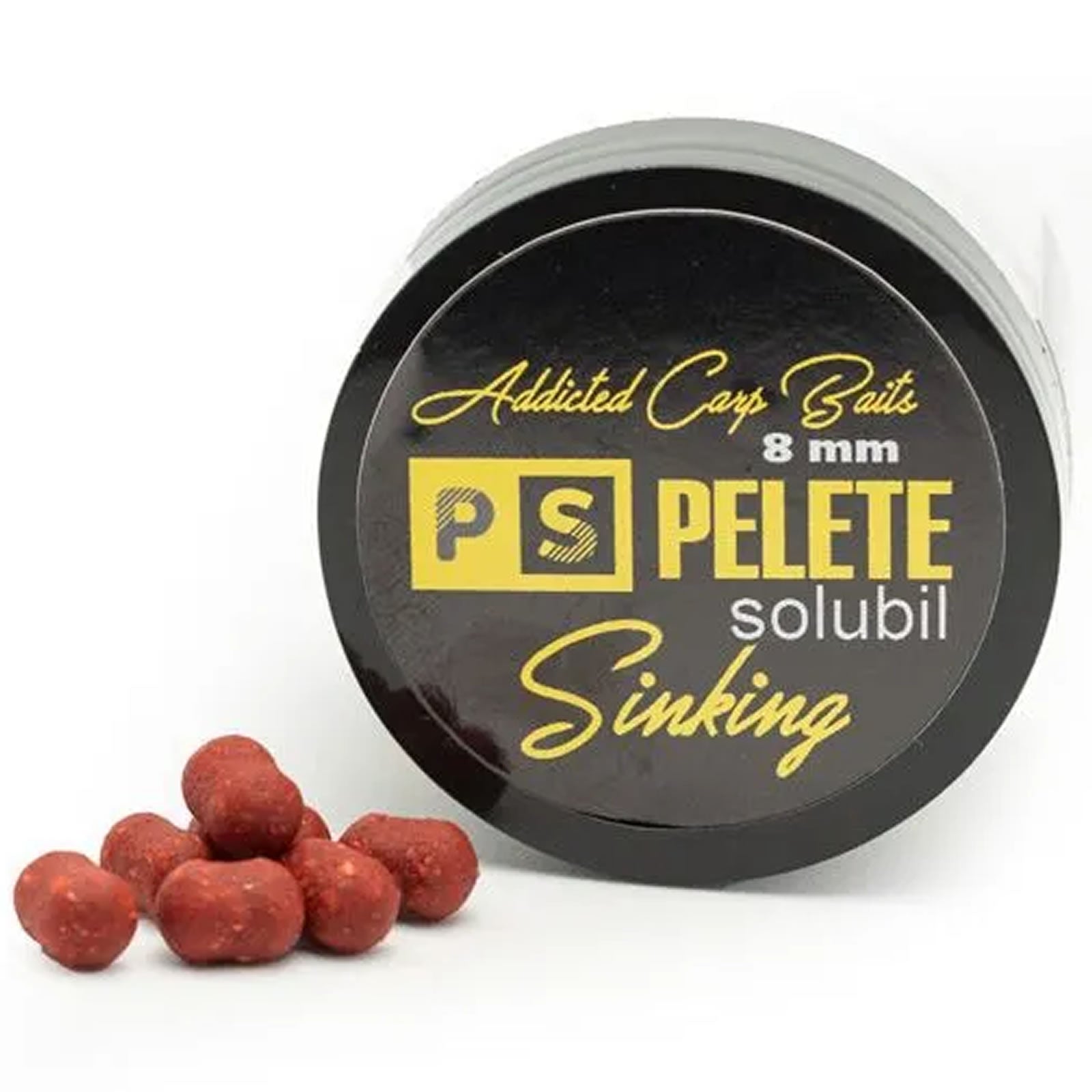 Pelete Solubile Addicted Carp Baits Sinking Dumbell, Squid &amp; Capsuna, 8mm 