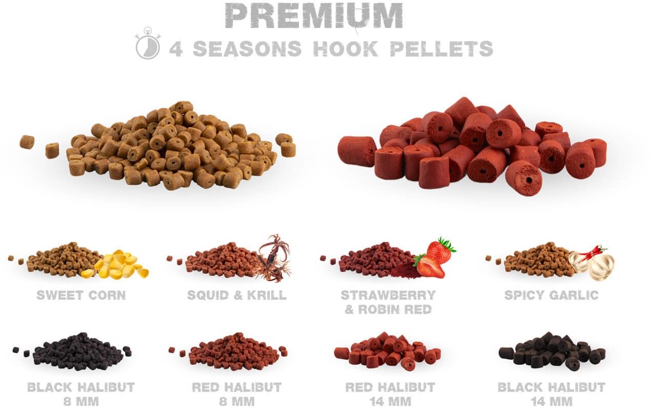 Pelete Zfish Premium Halibut Hook Pellets Red Halibut 200g