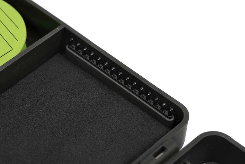 Penar Fox Edges Large Rig And Disc Box, 50 Pin, 7 Discs, 35.5x13x3.5cm 