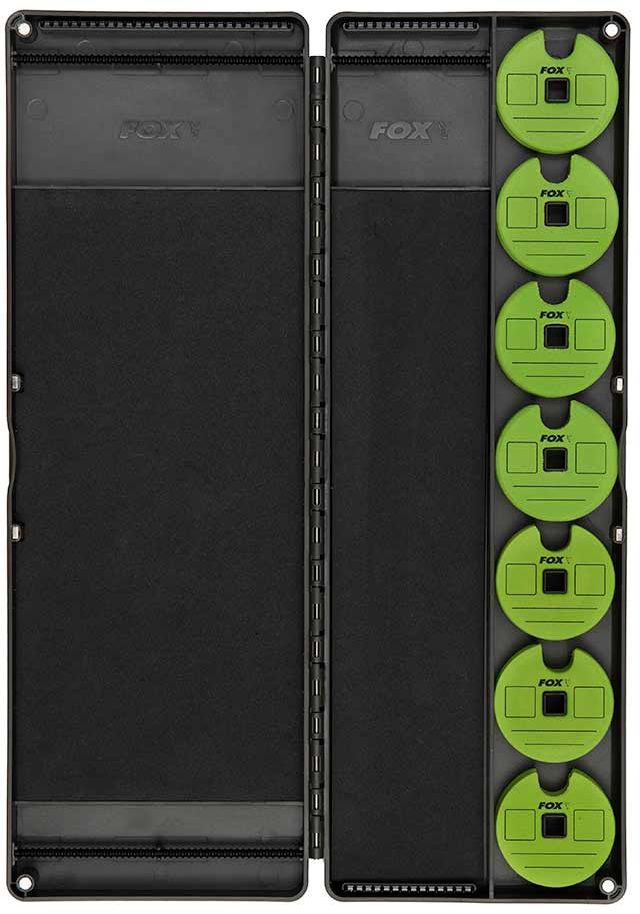Penar Fox Edges Large Rig And Disc Box, 50 Pin, 7 Discs, 35.5x13x3.5cm 