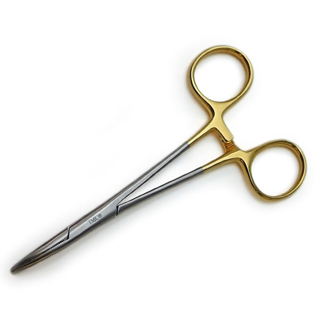 Penseta Tiemco 13cm Curved Gold