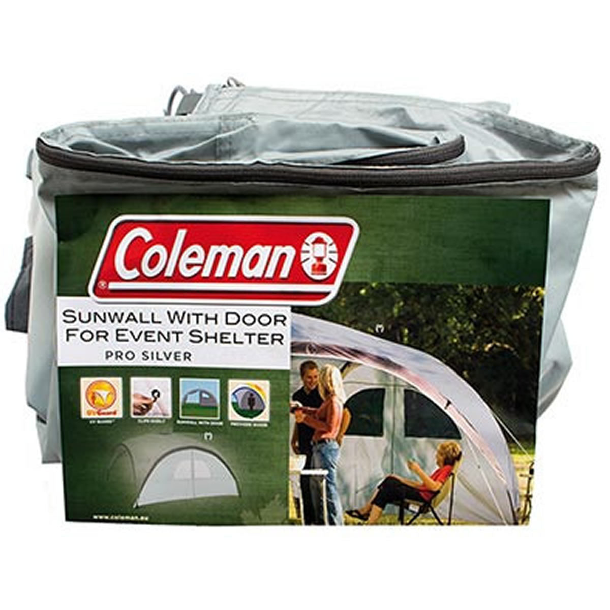 Perete cu Usa pentru Pavilion Event Shelter PRO Silver L, 3.65 x 3.65m