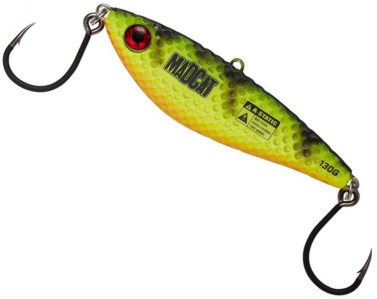 Pilker MADCAT Vertical Jig Vibratix, Fire Tiger UV, 90g, 10cm, 1buc/pac