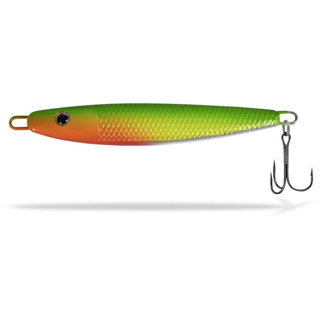 Pilker Rhino Slo Slide, Green/Yellow/Orange, 55g