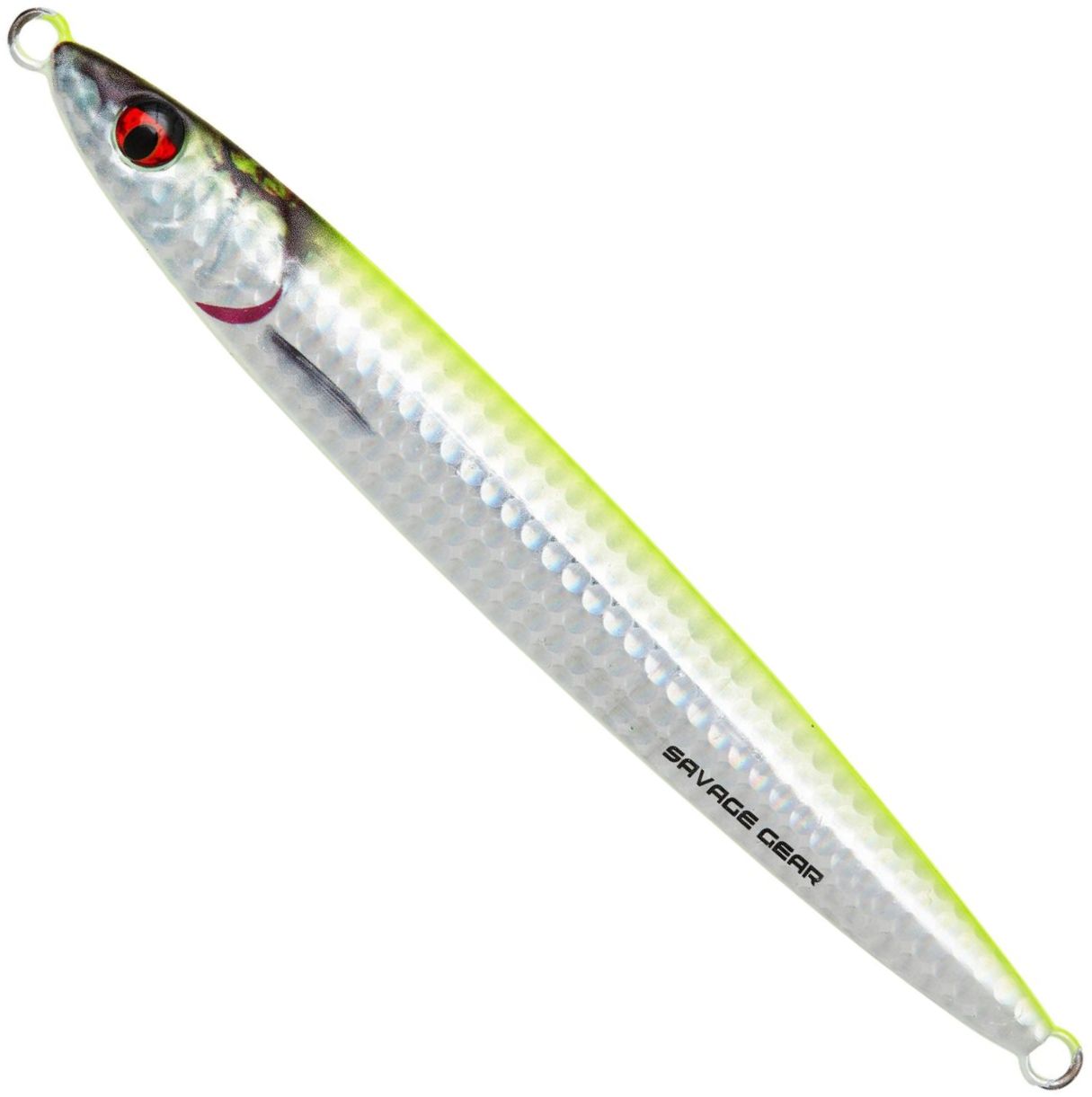 Pilker SAVAGE GEAR 3D Slim Jig Minnow Fast Sinking, FS GLOW Y, 14cm, 80g, 1buc/pac