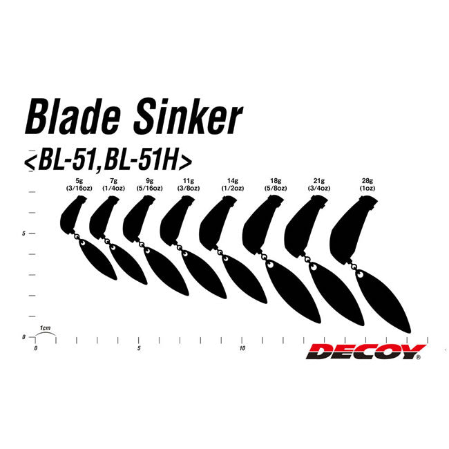 Plumbi Cu Paleta Decoy BL-51 Blade Sinker Heavy