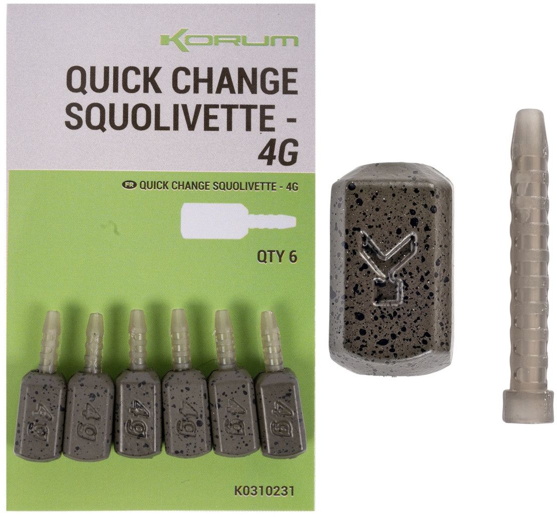 Plumbi Cu Schimbare Rapida Korum Quick Change Squolivettes 6buc/pac